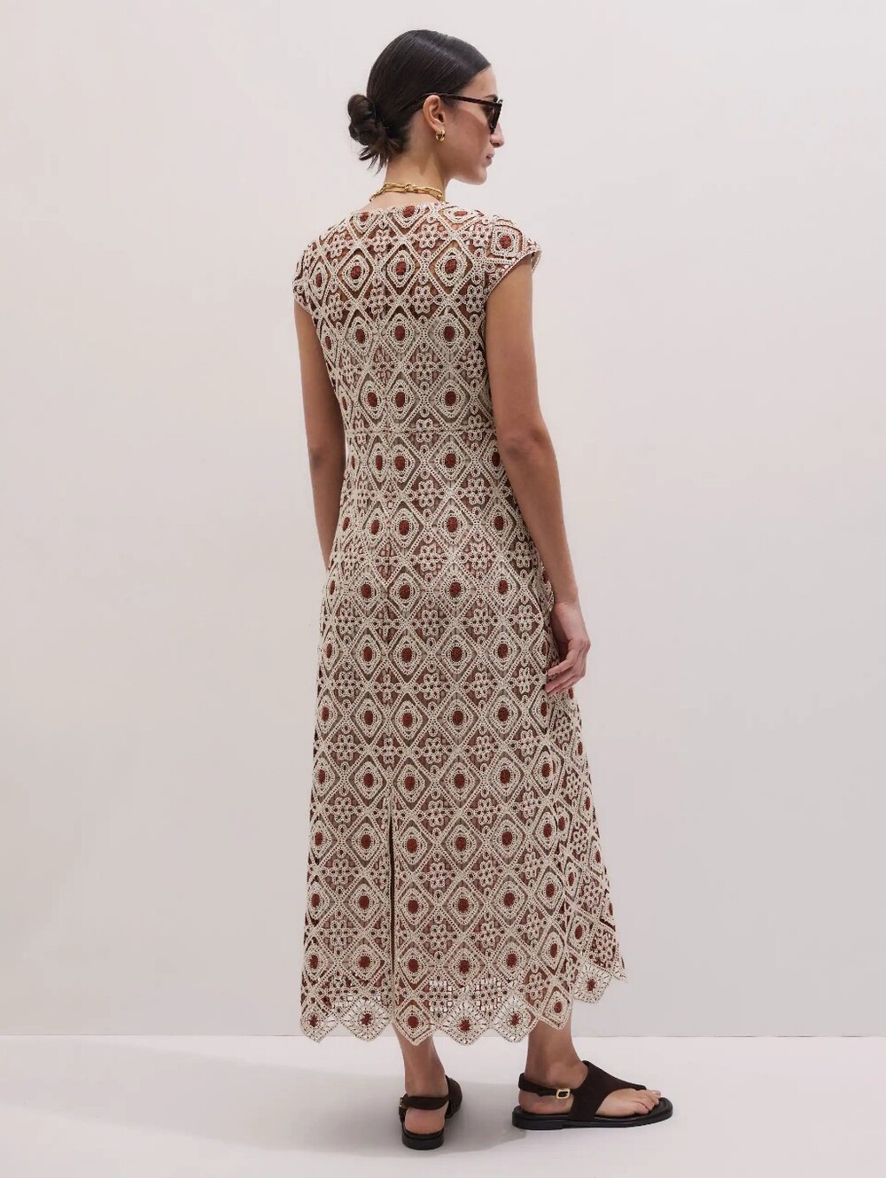 ME+EM Graphic Lace Maxi Dress - Picture 7 of 16